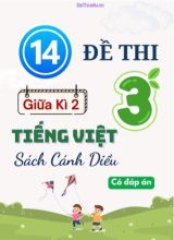 Tuyển tập 14 Đề thi giữa học kì 2 môn Tiếng Việt Lớp 3 Cánh Diều (Kèm đáp án)